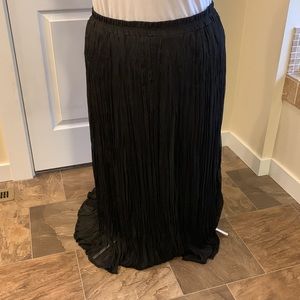 Black Gauze Skirt Plus Size 3X